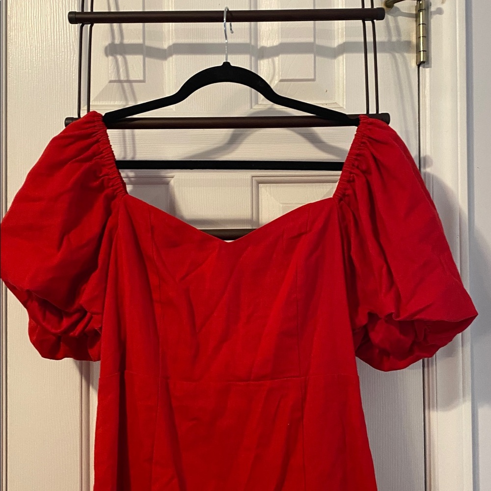 NWT Miami for Francesca’s dress, balloon sleeves, bow - Picture 2 of 10